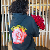 Pink Rose Hoodie - Vintage