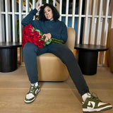 Pink Roses Joggers- Vintage