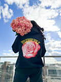 Pink Rose Hoodie - Vintage