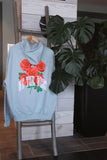 We The Roses Hoodie Pastel Blue
